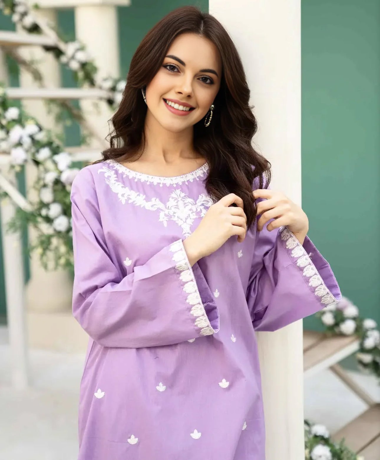 Lilac Girl Embroidered 2-Piece Stitched Suit for Women | Summer Collection