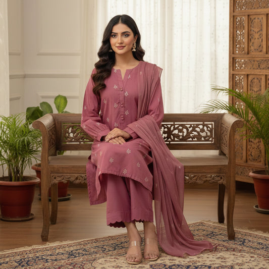 Mirhaa Embroided 3pc