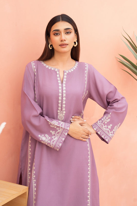 Lilac Dream Embroidered 2Pc