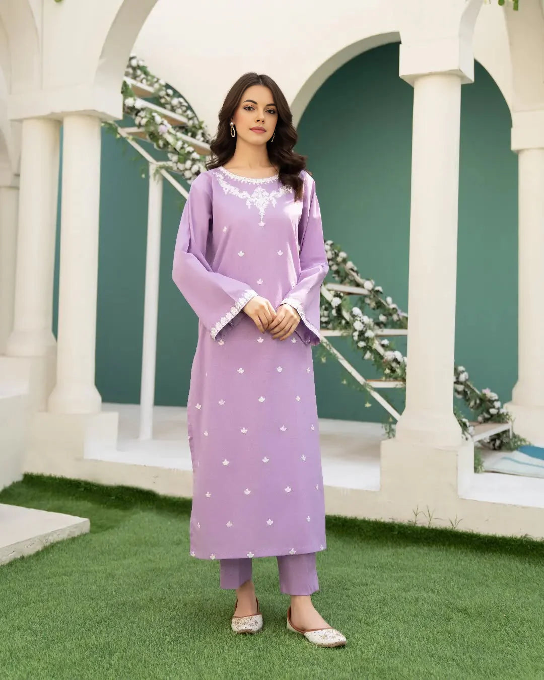 Lilac Girl Embroidered 2-Piece Stitched Suit for Women | Summer Collection