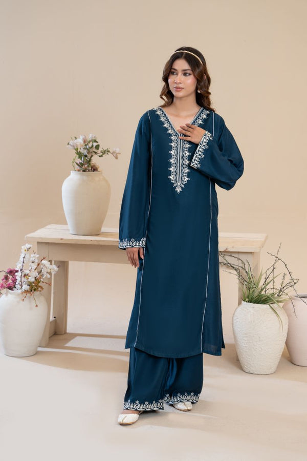 Feroza Embroidered 2-Piece Stitched