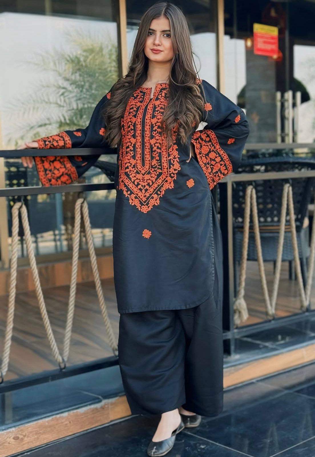 Sheen Embroidered 2-Piece Stitched Suit for Women | Luxurious Linen Summer Soft Fabric