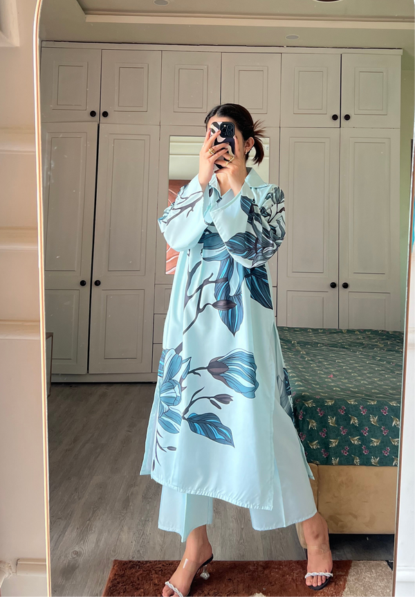 Siara Ice Blue Stitched 2Pc