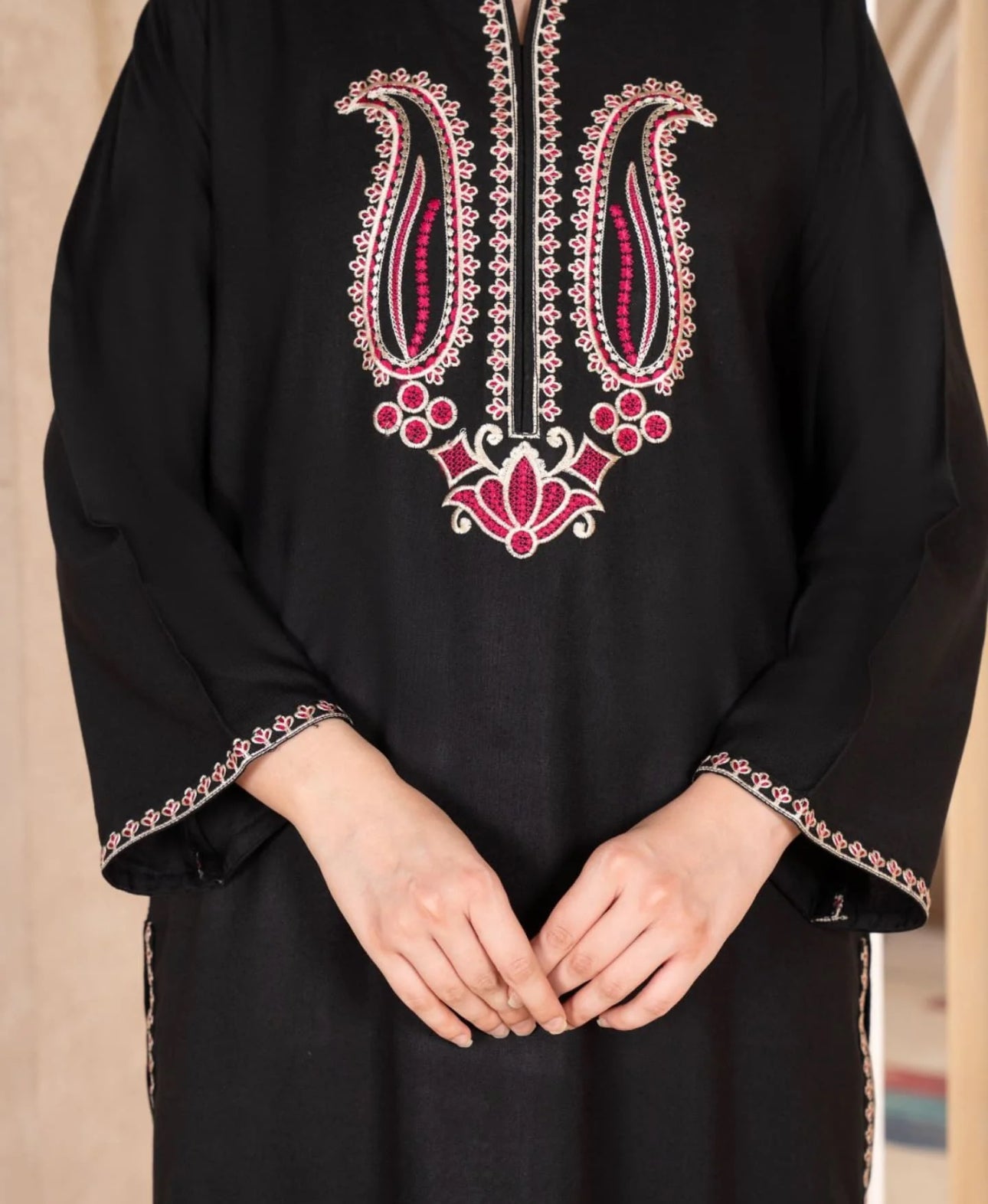 Dark Night Embroidered 2-Piece Stitched Suit for Women | Luxurious linen SummerFabric