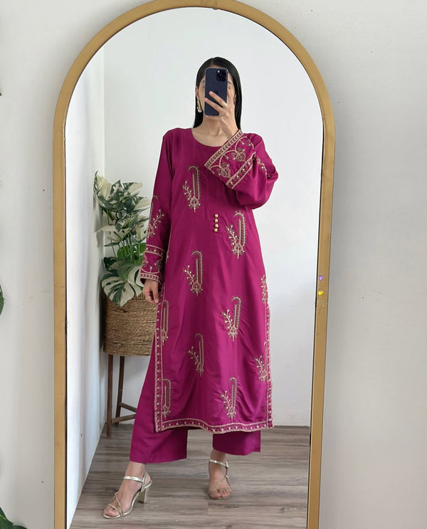 Minal Embroided 2Piece Stitched