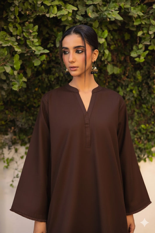 Brown Farshi Shalwar 2Pc