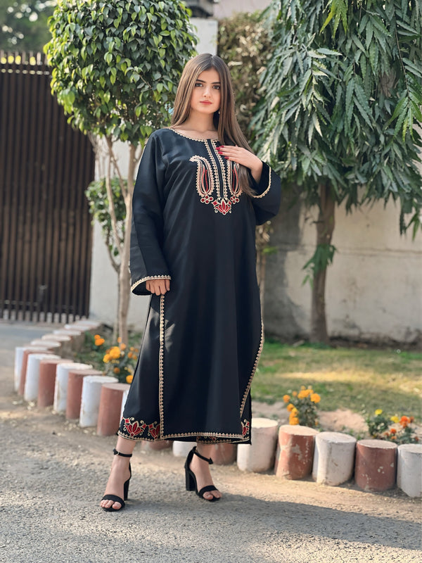 Dark Night Embroidered 2-Piece Stitched