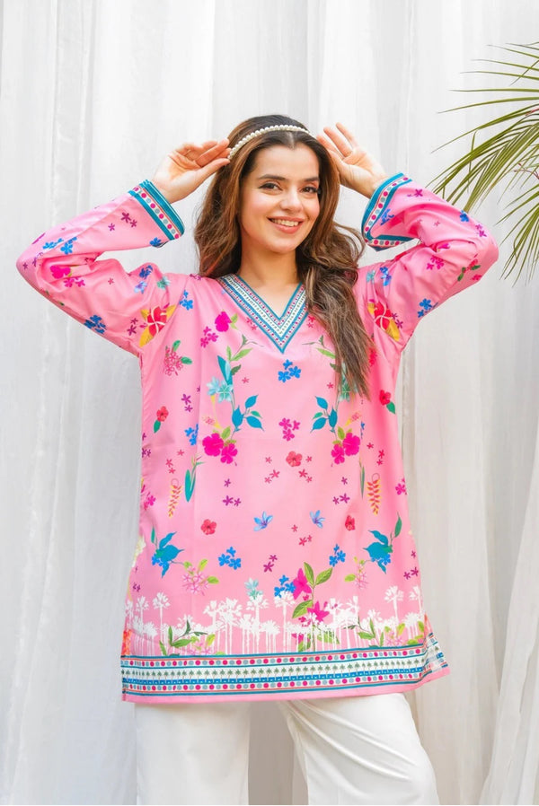 Gulshan Pink Stitched 2Pc