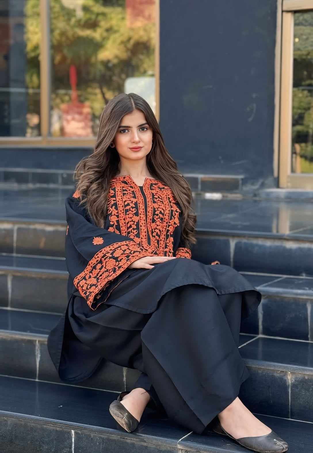 Sheen Embroidered 2-Piece Stitched Suit for Women | Luxurious Linen Summer Soft Fabric