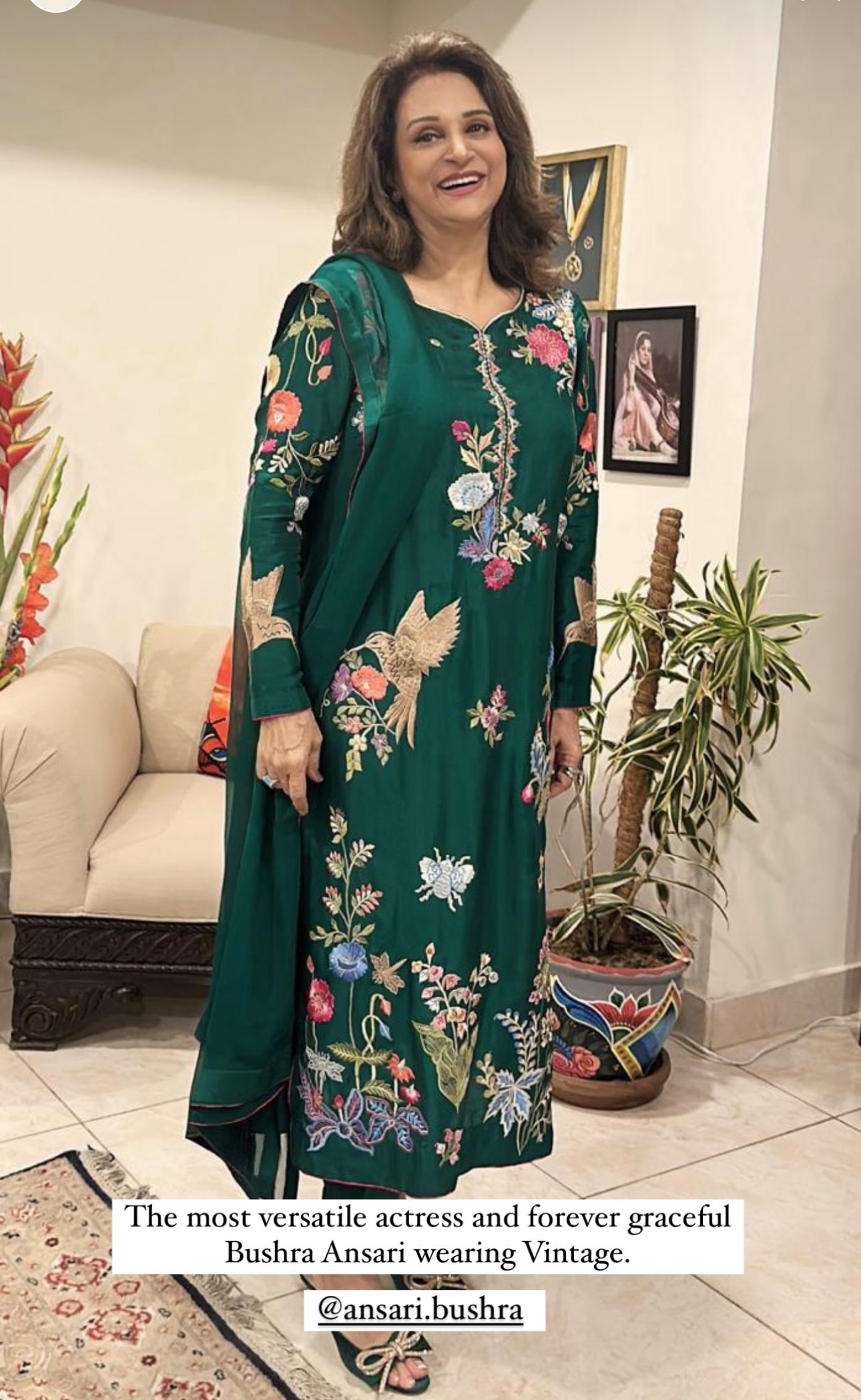 Vintage Green Embroidered 2-Piece | Eid Collection | Stitched Suit for Women | Luxurious Summer Fabric