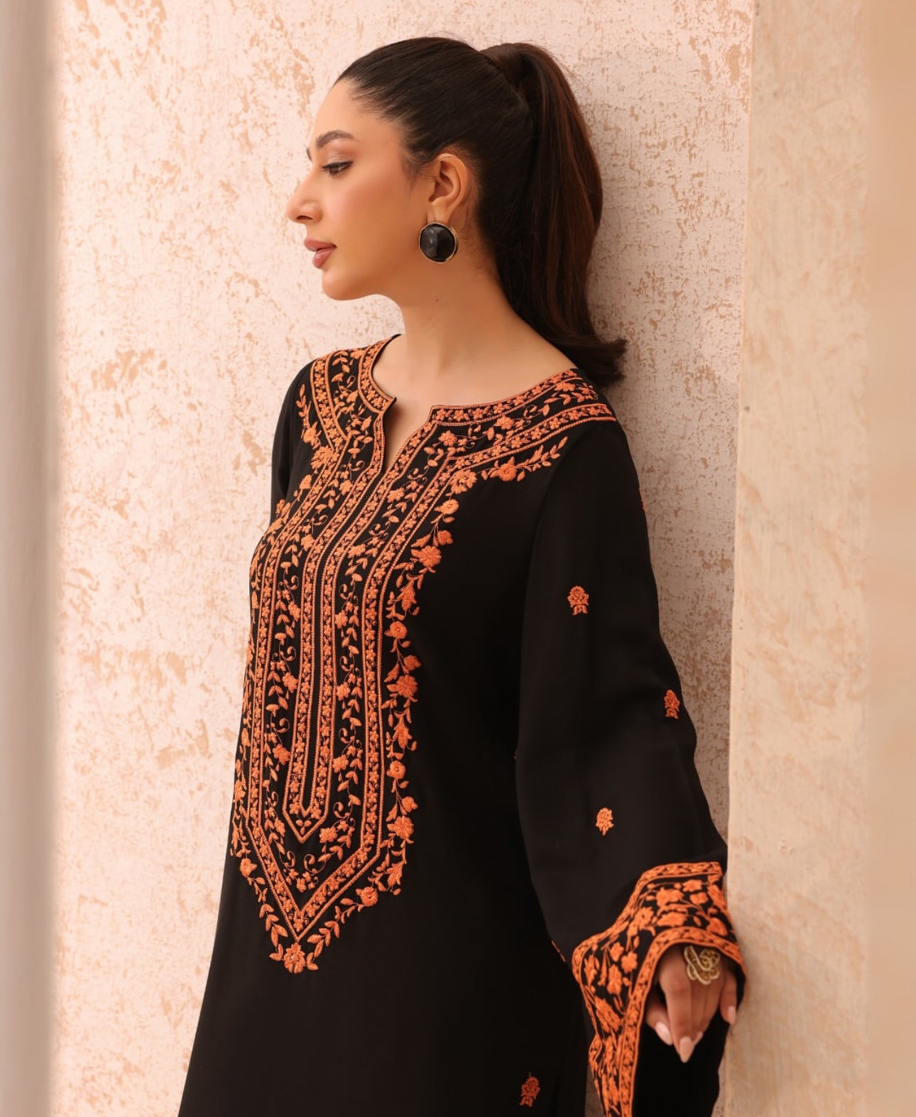 Sheen Embroidered 2-Piece Stitched Suit for Women | Luxurious Linen Summer Soft Fabric