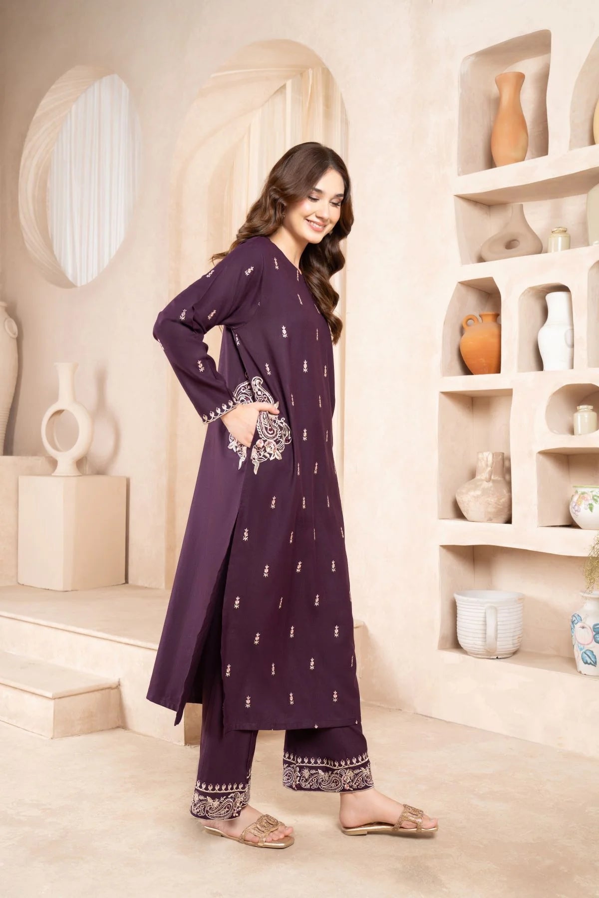 Aima Stitched 2pc - Sajfi Closet