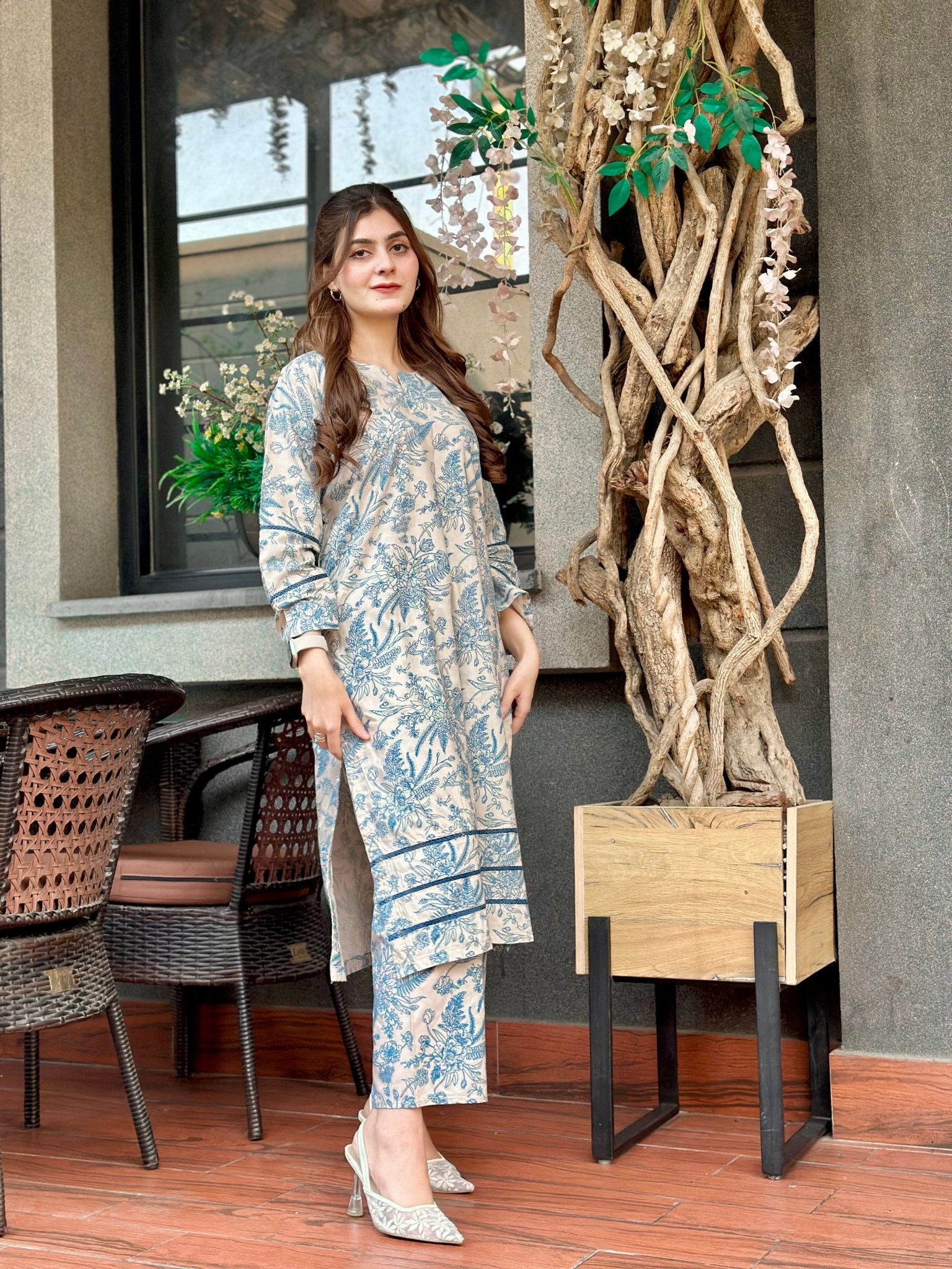 Alyana Stitched 2pc - Sajfi Closet