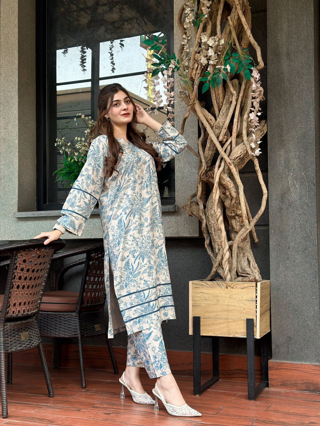 Alyana Stitched 2pc - Sajfi Closet