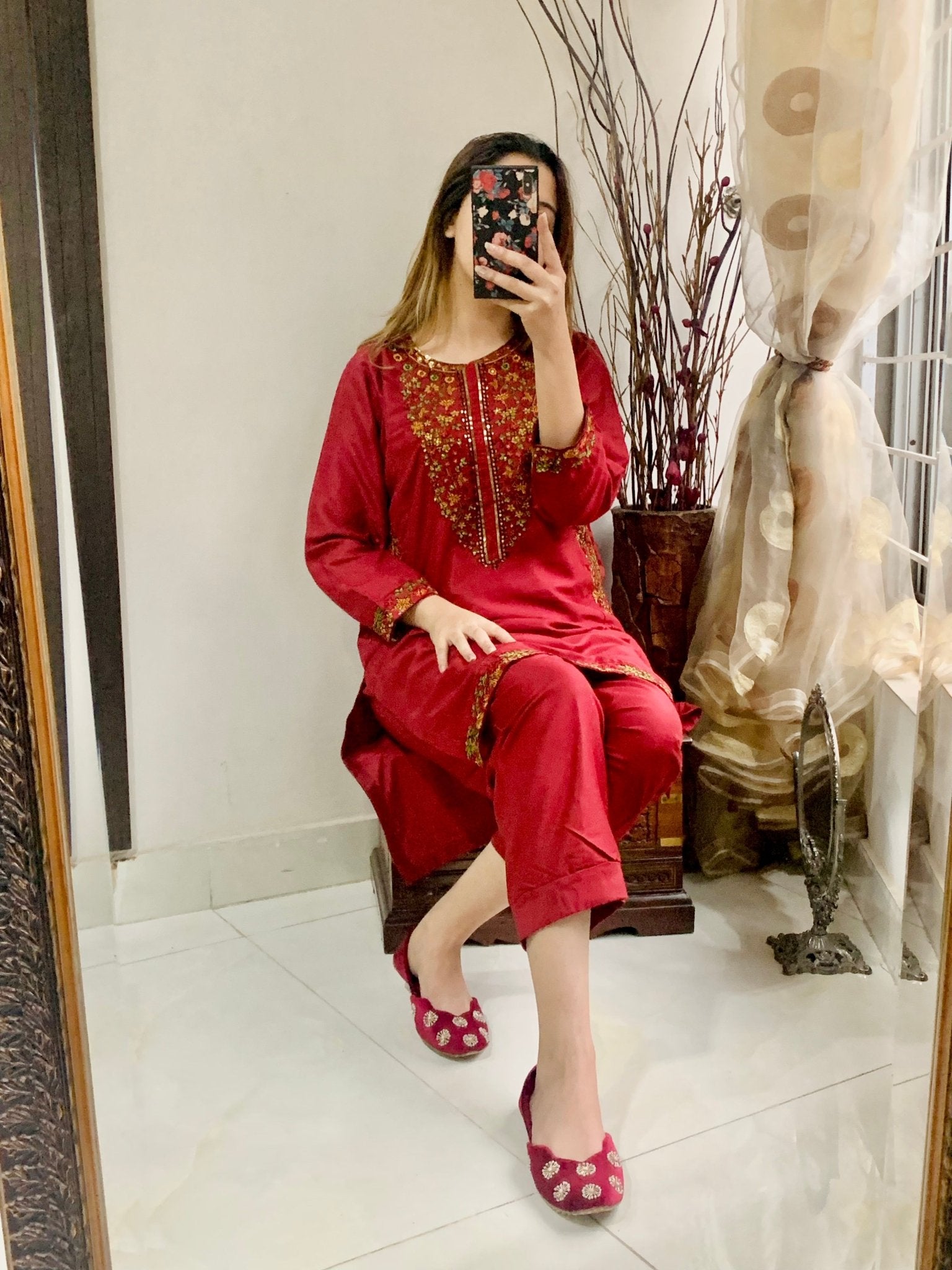 BIYA Embroided 2pc - Sajfi Closet