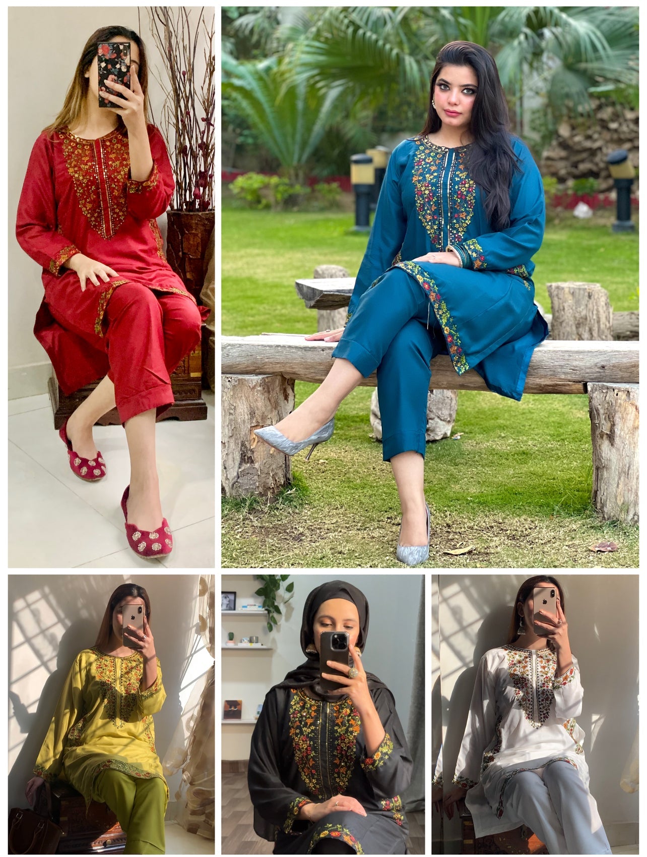 BIYA Embroided 2pc - Sajfi Closet