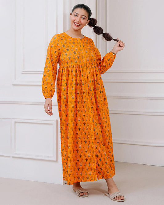 Honey Long Embroidered Frock
