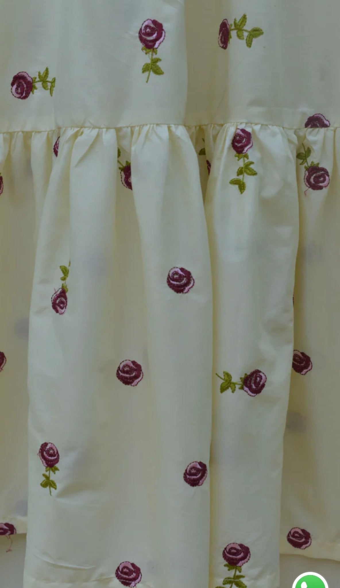 Frock Rosey White Stitched - Sajfi Closet