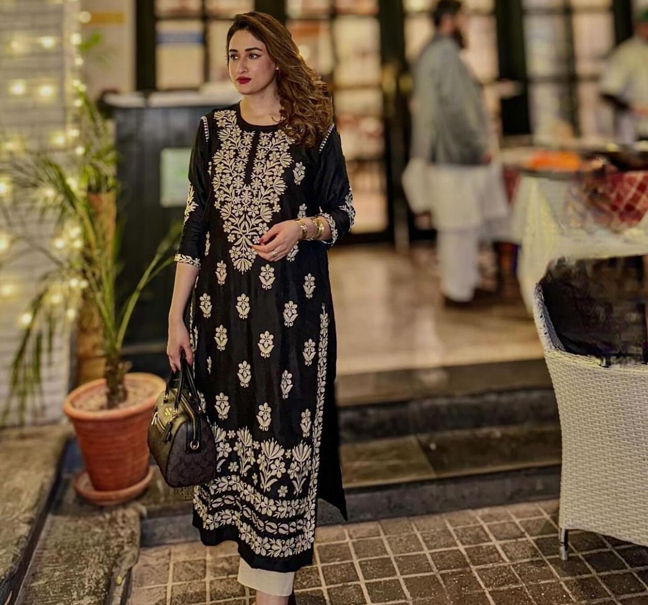 Indian Embroided Long Kurti - Sajfi Closet