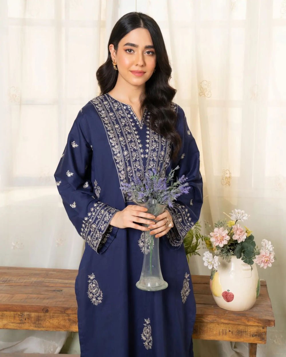 Iris Stitched 2pc Embroided - Sajfi Closet