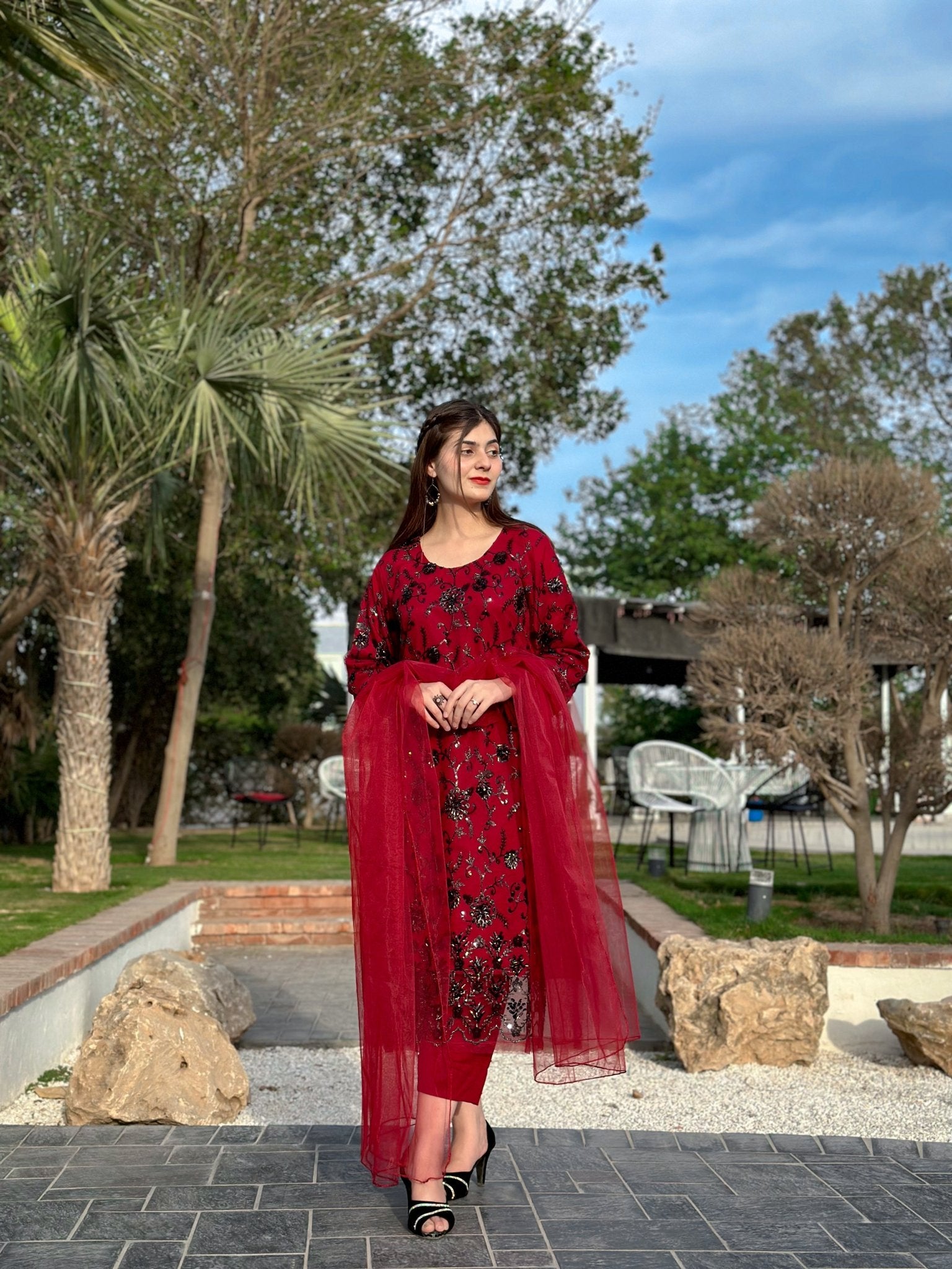 ISHQ 3pc Stitched - Sajfi Closet