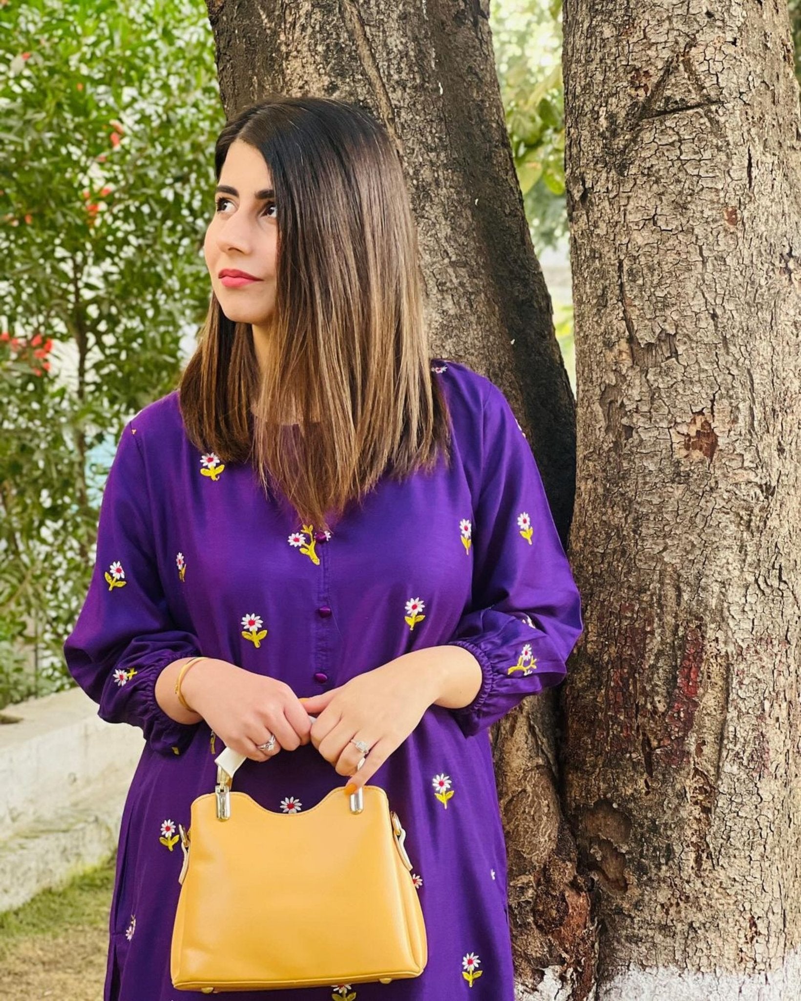 Laali long Shirt Embroided 2pc - Sajfi Closet