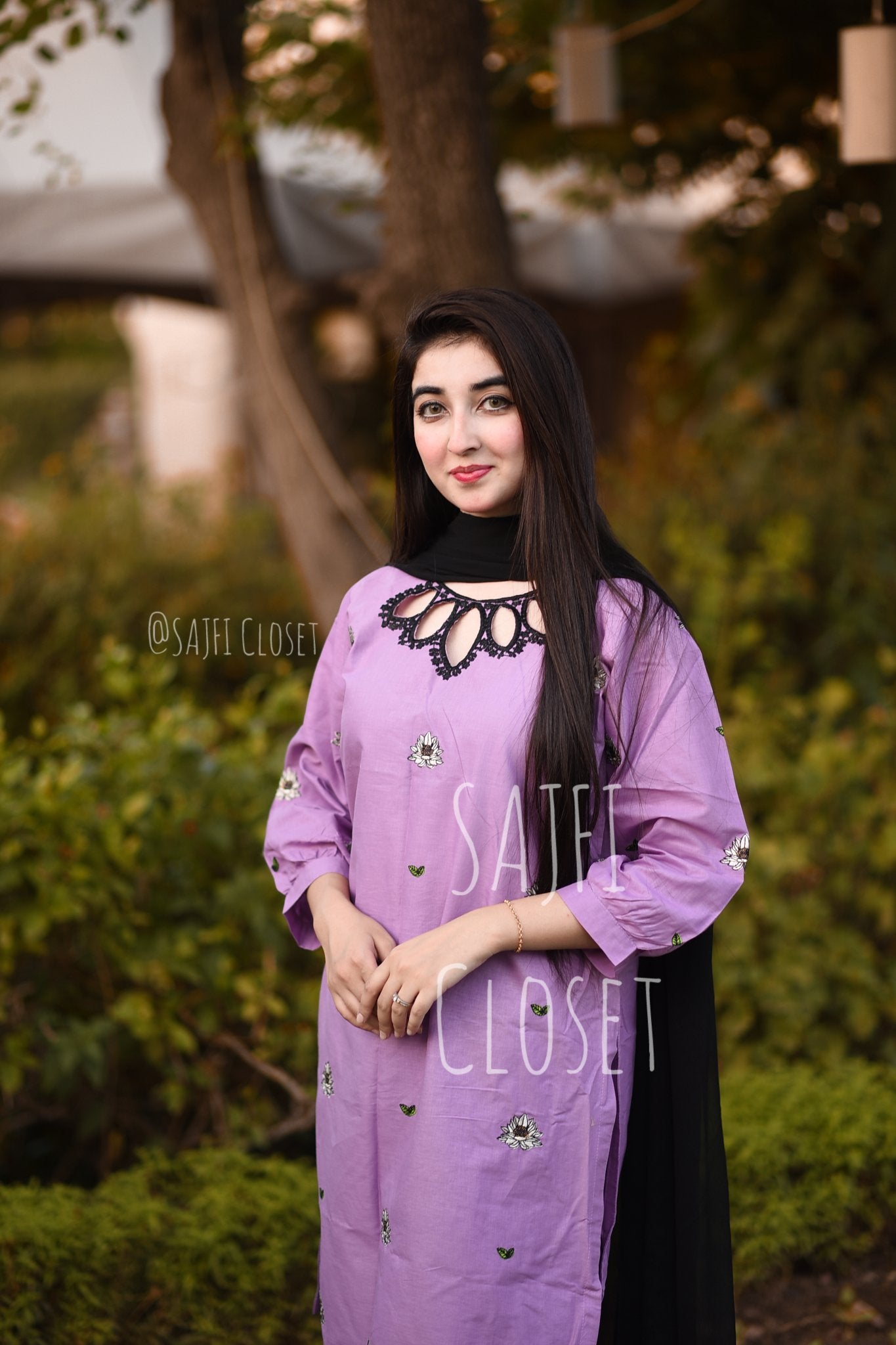 Lilly Embroided 2pc - Sajfi Closet