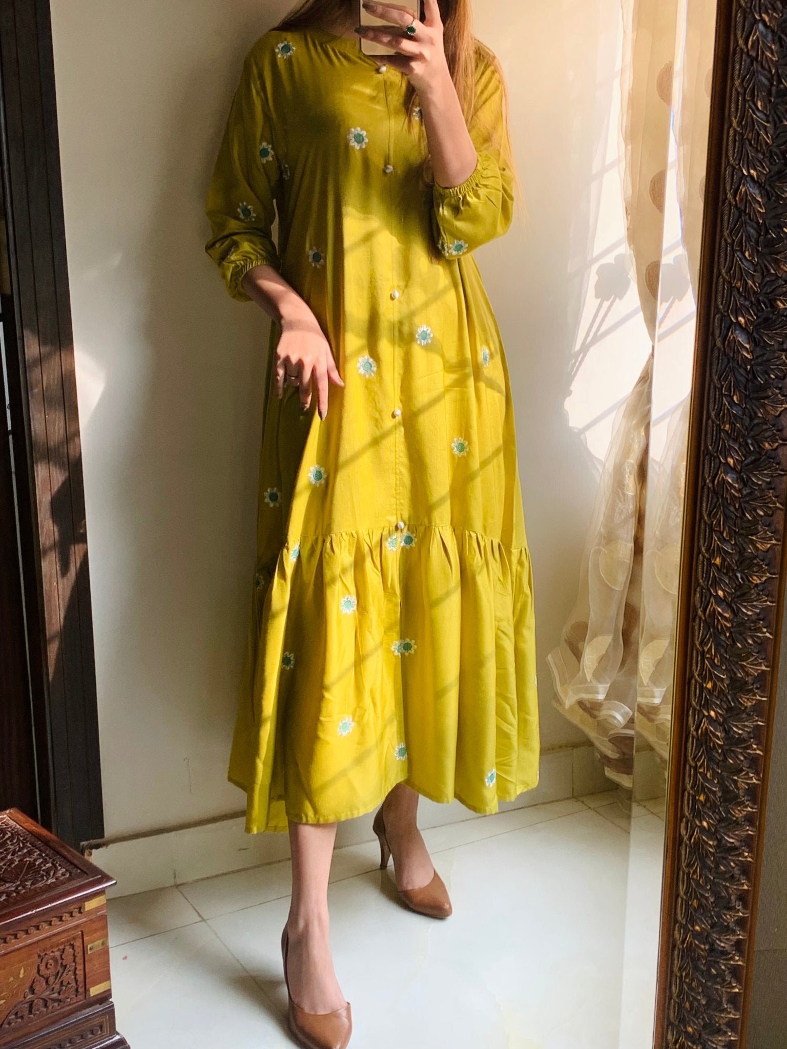 Long Frock Embroided - Sajfi Closet