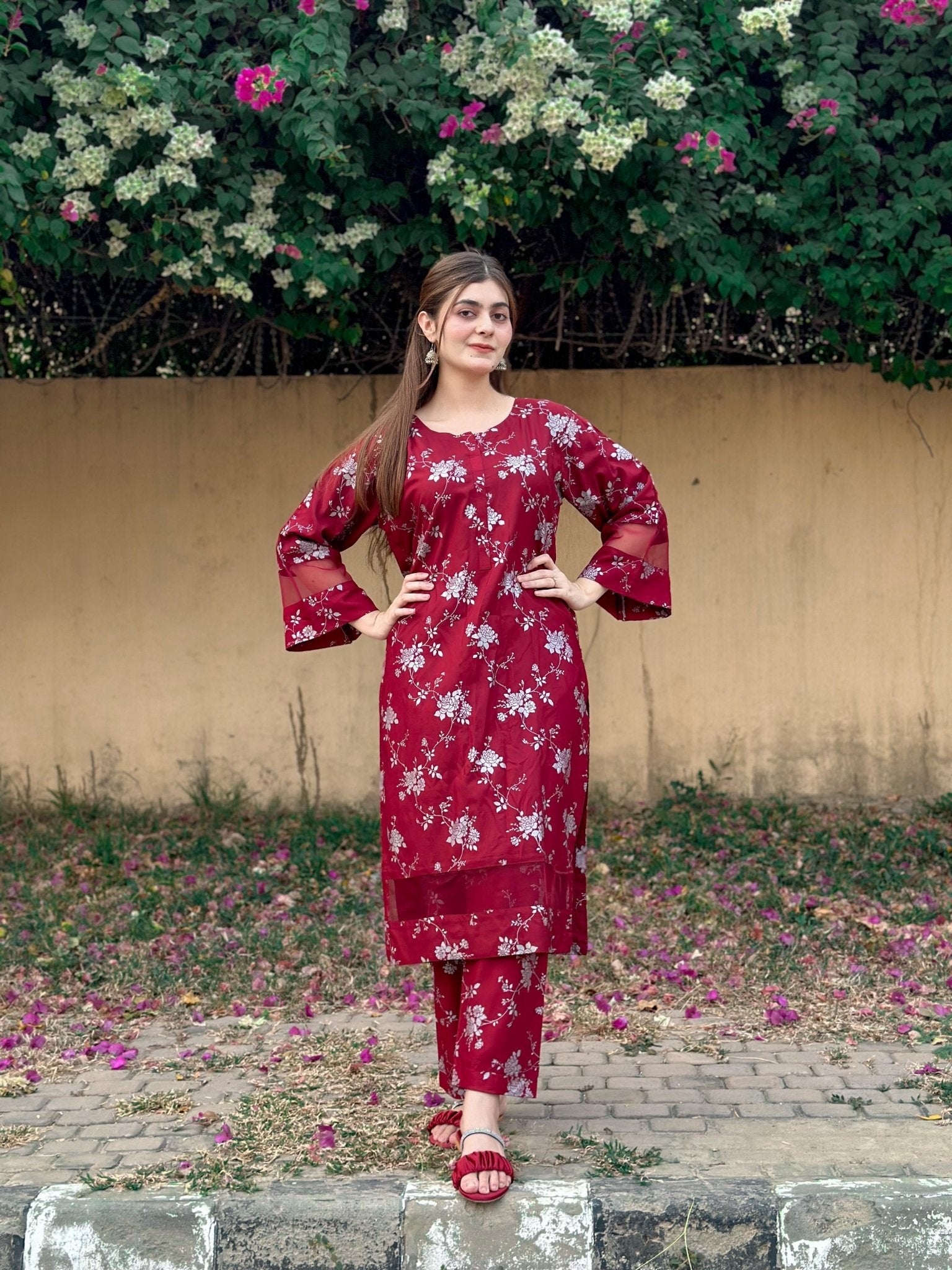 Mehru Stitched 2pc - Sajfi Closet