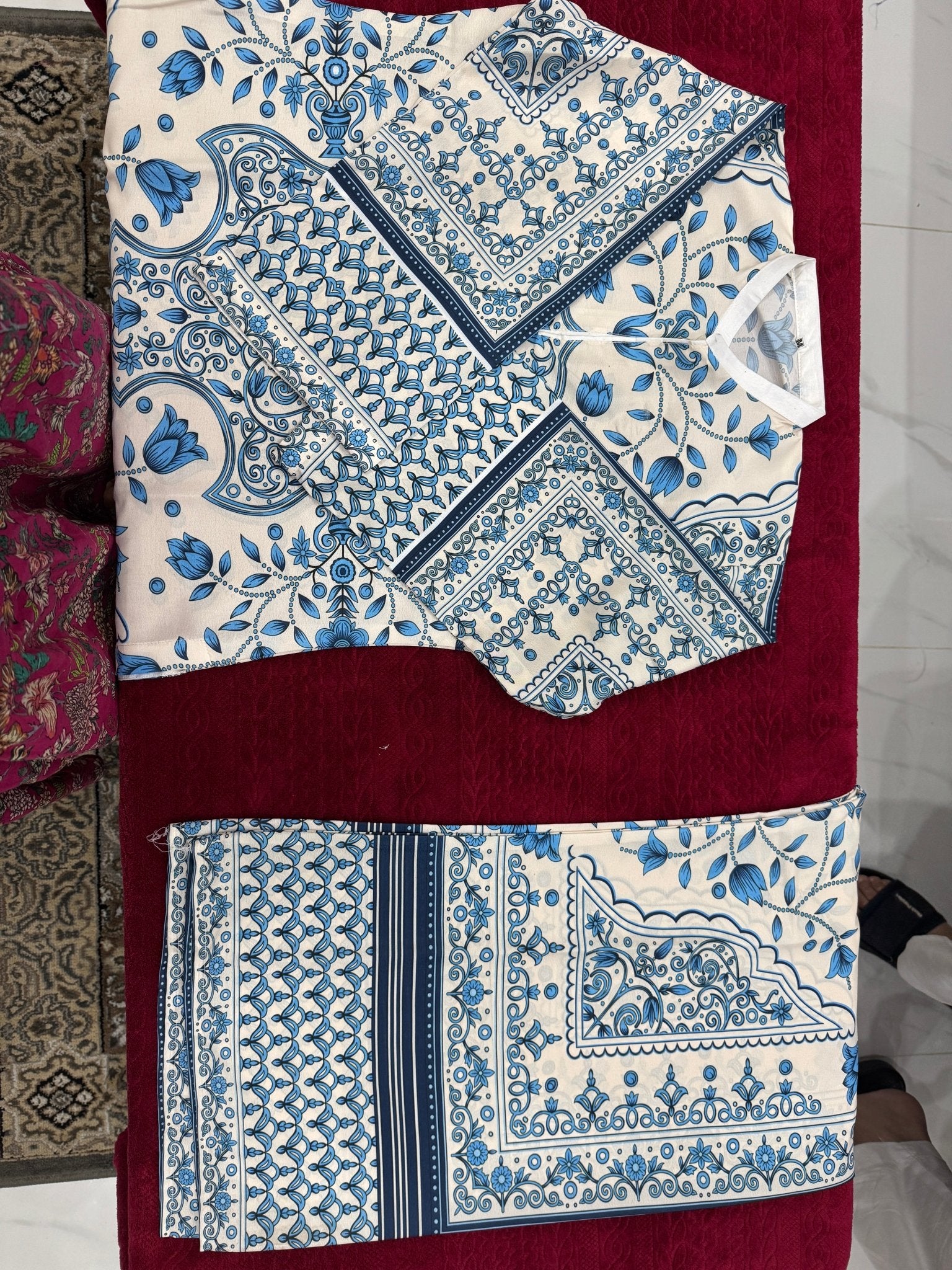 Neeliiii Printed 2pc stitched - Sajfi Closet