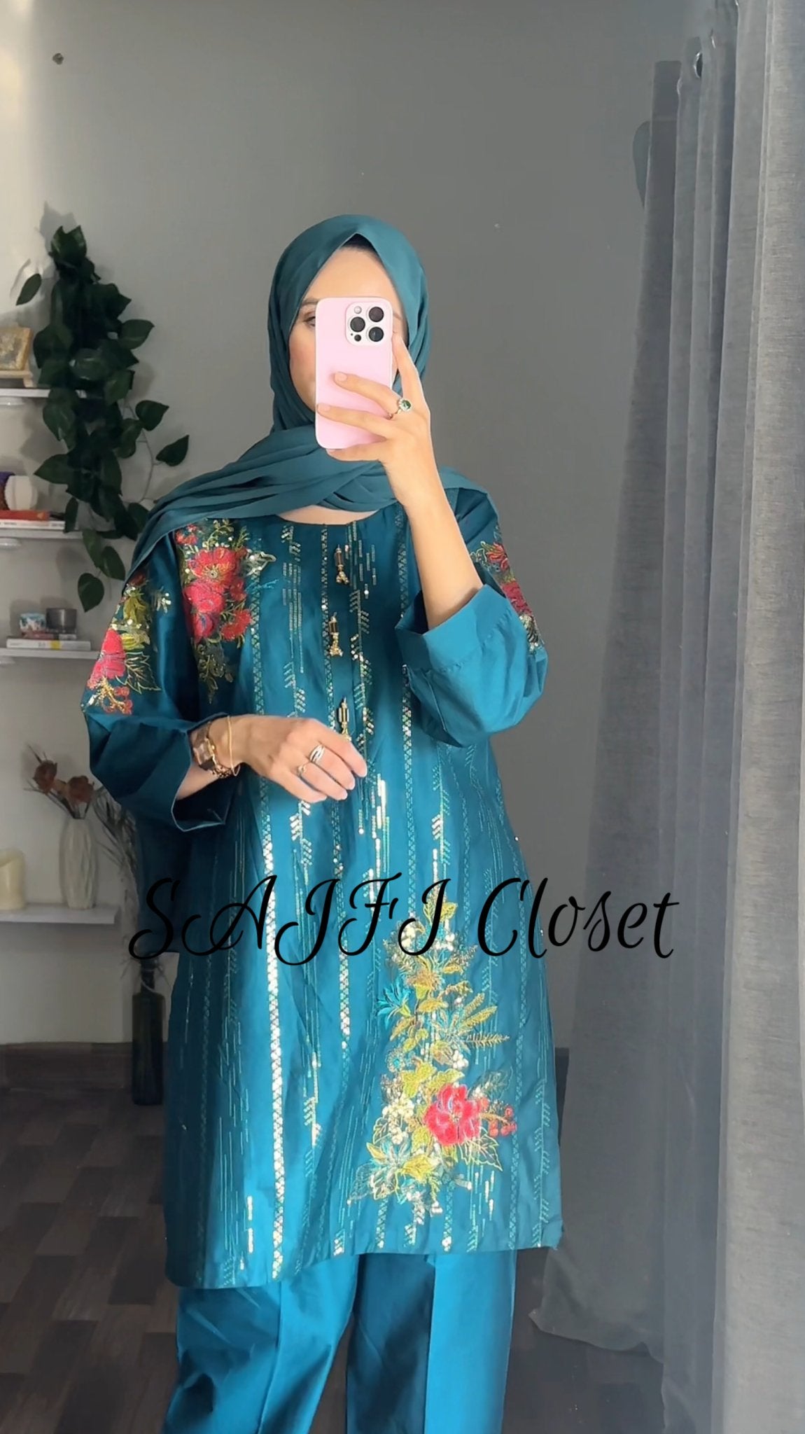 Phool Embroided 2pc - Sajfi Closet