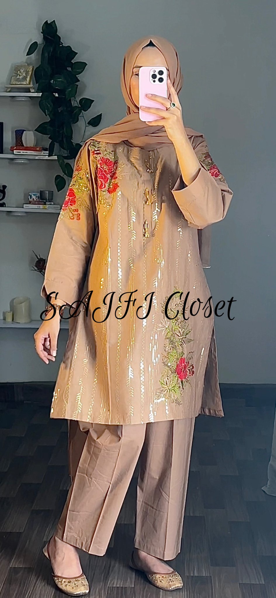 Phool Embroided 2pc - Sajfi Closet