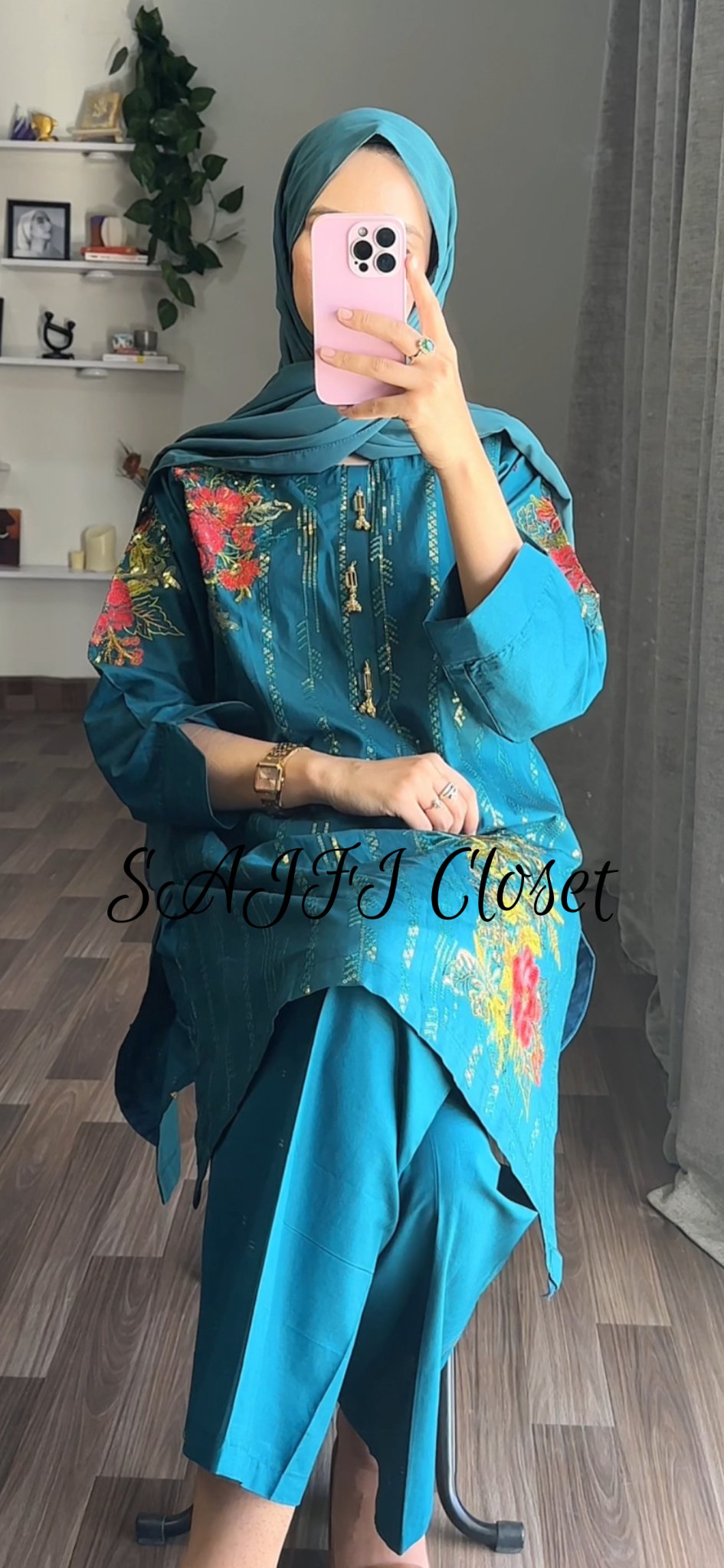 Phool Embroided 2pc - Sajfi Closet