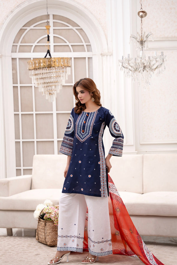 Mahnoor Embroidered 3Pc